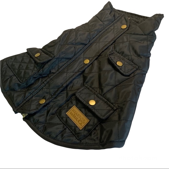 HP Pet Barn Coat | Insulated Puffer Jacket | Boutique | New S Black Quilted Dog - Picture 4 of 17